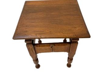 Aesthetic Movement Side Table by C. Fischer Amsterdam, 1900s.